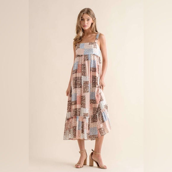 Multi Color Patchwork Dress - Picture 2 of 4